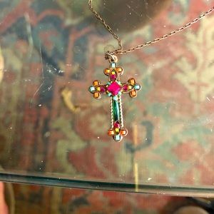Beautiful “Firefly” cross pendant